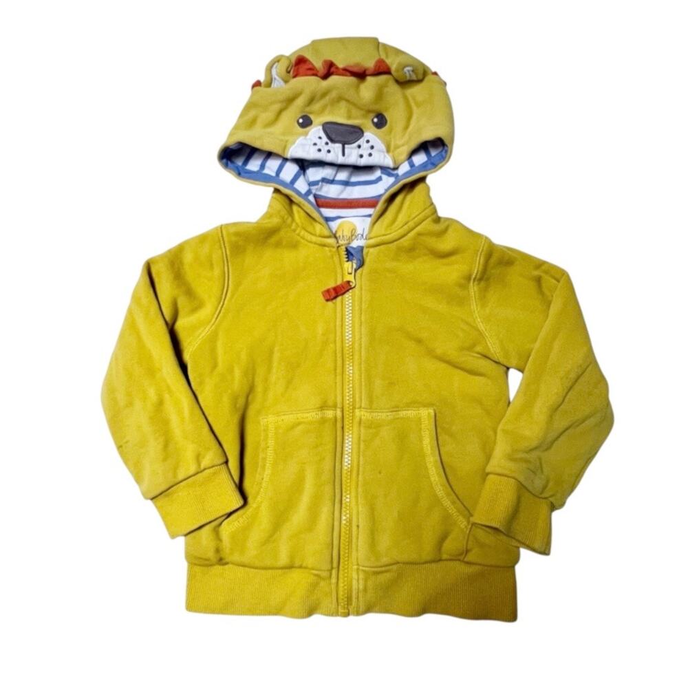 Baby Boden Lion Novelty Hoodie Sweatshirt Jacket Size 3/4